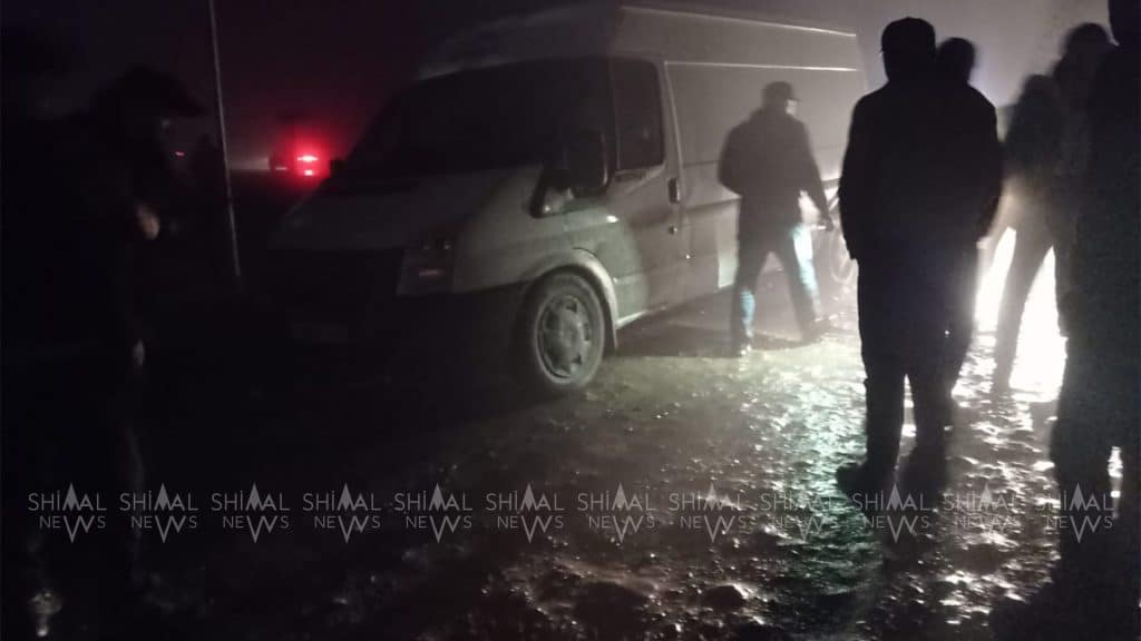 Quba-Xaçmaz yolunda axşam saatlarında avtomobil qəzası baş verib