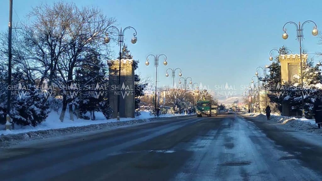 Quba-Qusar yolu: bir sıra yollarda piyada səkiləri qar içindədir