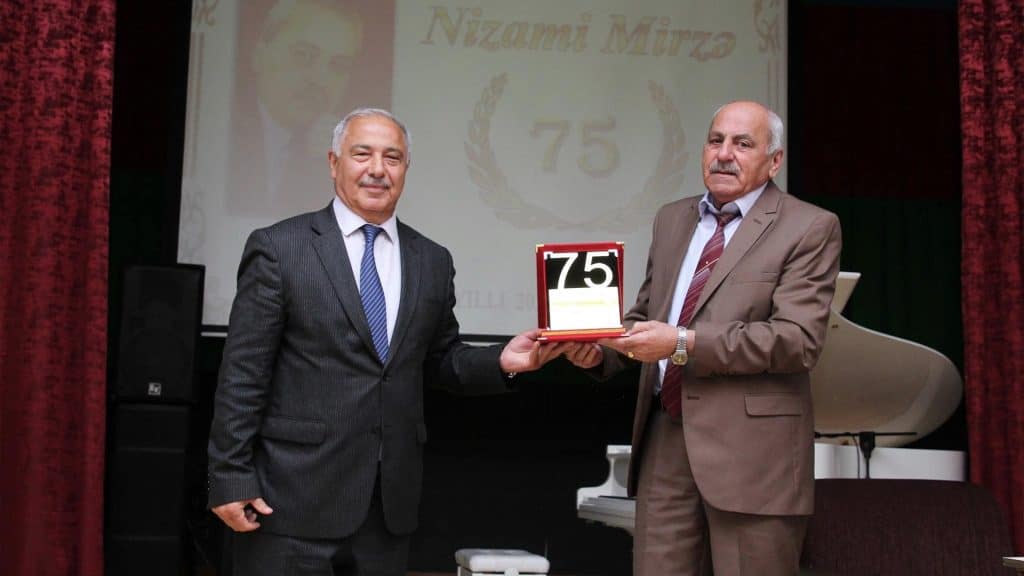 İsmayıllı: Nizami Mirzə Yazıçılar Birliyinin Fəxri Fərmanı ilə mükafatlandırılıb