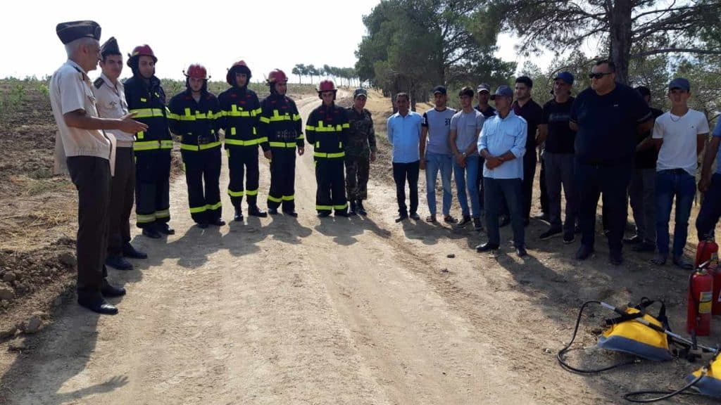 Şimal bölgələrində yanğına qarşı təlim keçirilib