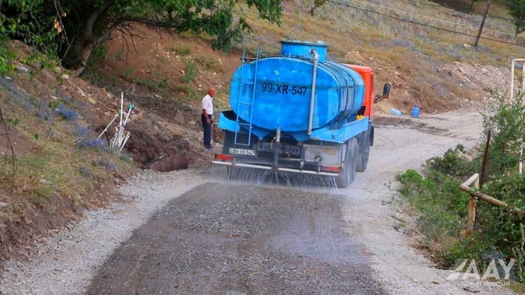 İsmayıllı: Zərgəran avtomobil yolu təmir edilir