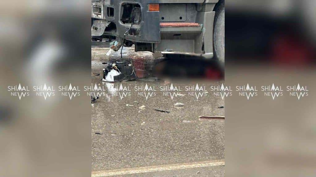 Xaçmazda "Mercedes" markalı yük avtomobili motosikletlə toqquşub