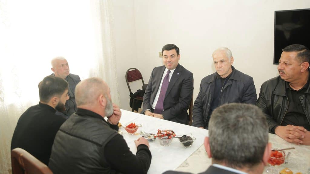 Xaçmaz RİH: Vətən müharibəsi qazisi ziyarət olunub