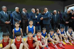 Qusarda güləş zalının açılışı baş tutub