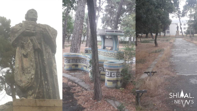 Xudatda Nizami Gəncəvi adına park baxımsız vəziyyətdədir