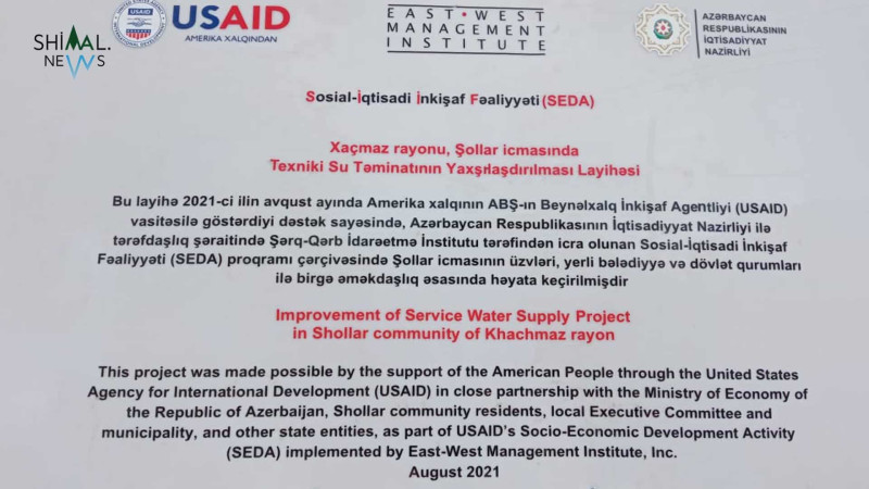 Şollar kəndində su bulağı istifadəyə verilib