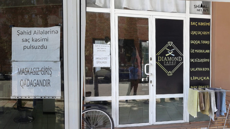 Xaçmazda kişi salonunda şəhid ailələrinə pulsuz xidmət göstərilir