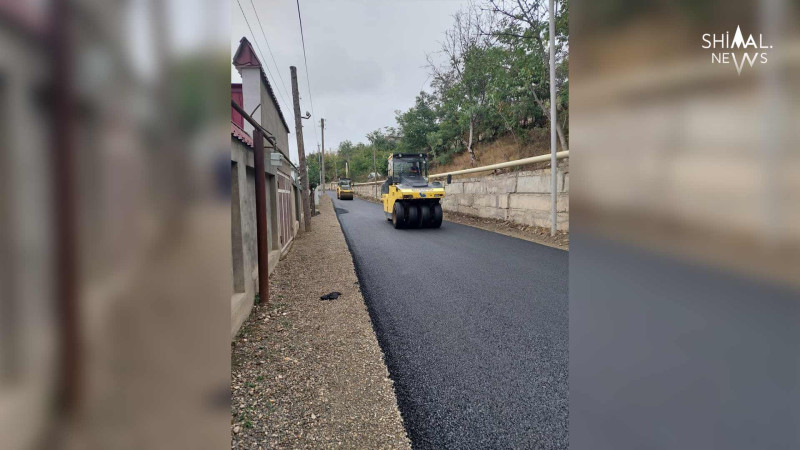 Qusar şəhərində küçələrdə abadlıq işləri görülür