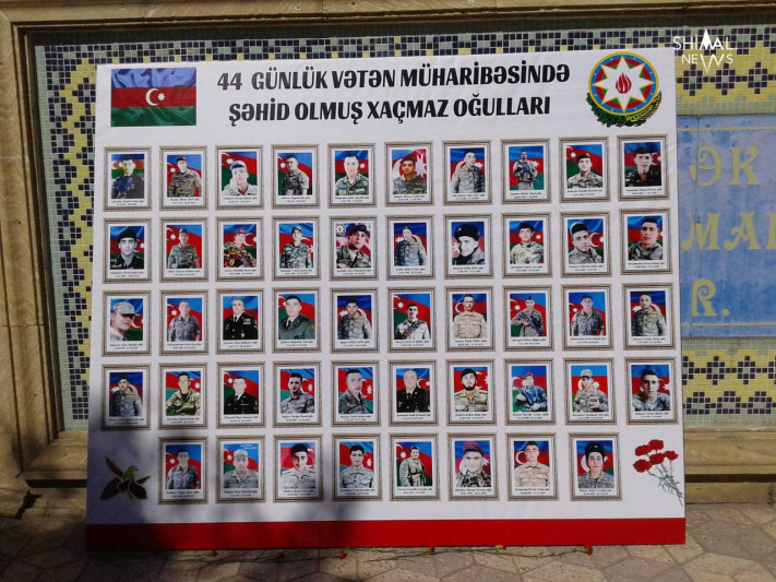 Xaçmazda Şəhidlər Xiyabanı ziyarət olunub