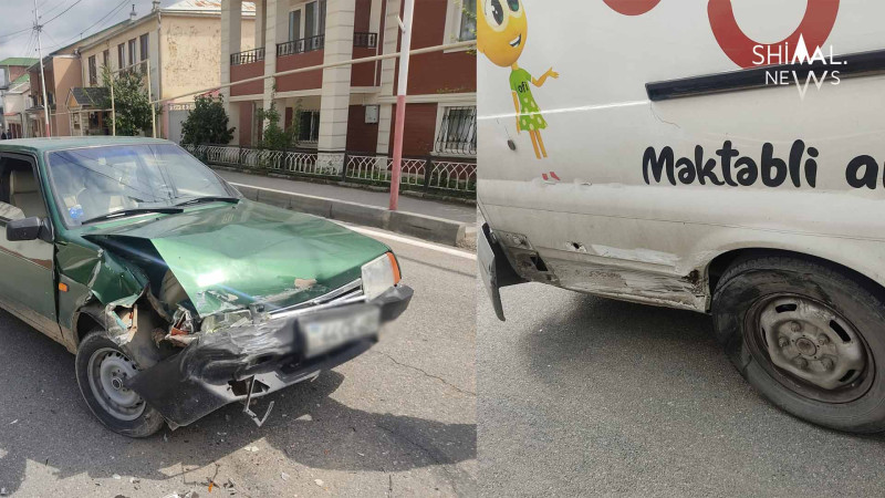 Qusarda 2 avtomobil qəza törədib
