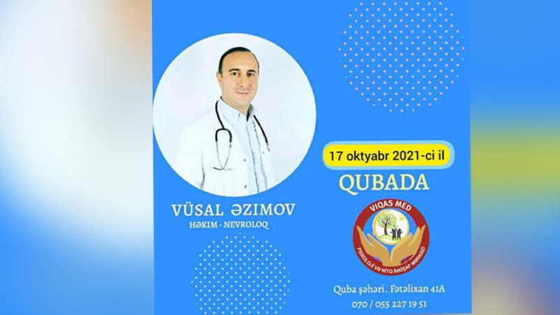 Qubaya həkim-nevroloq dəvət edilib