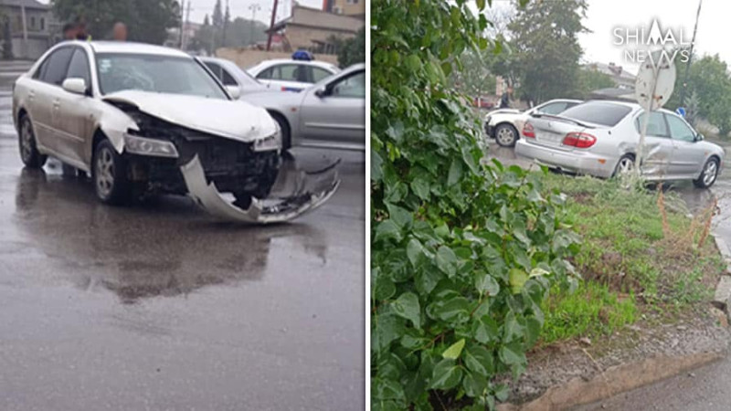 Qubada avtomobillər toqquşub