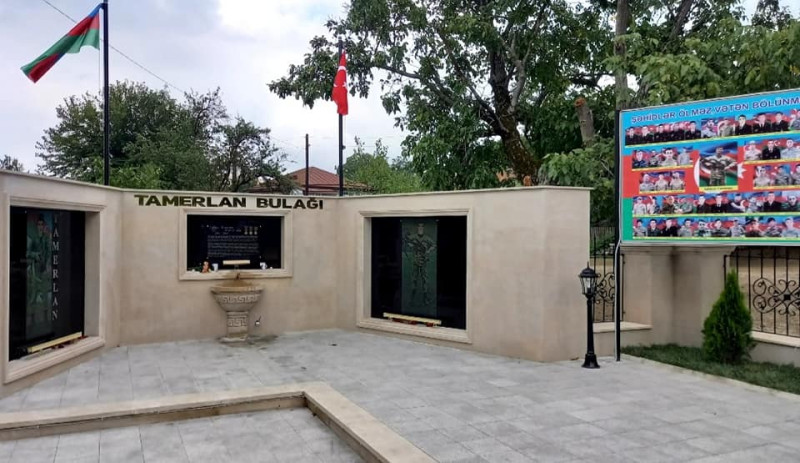 Qubada Vətən müharibəsi şəhidi adına bulağ açılıb