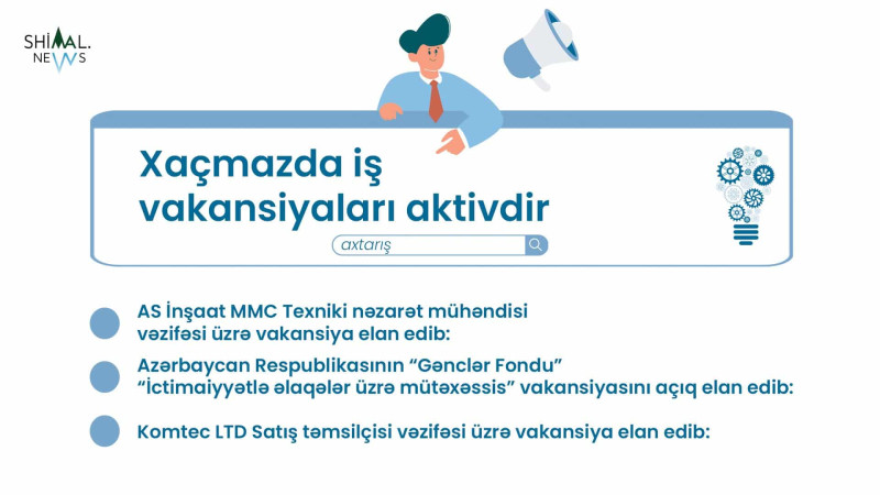 Xaçmazda iş təklifləri var