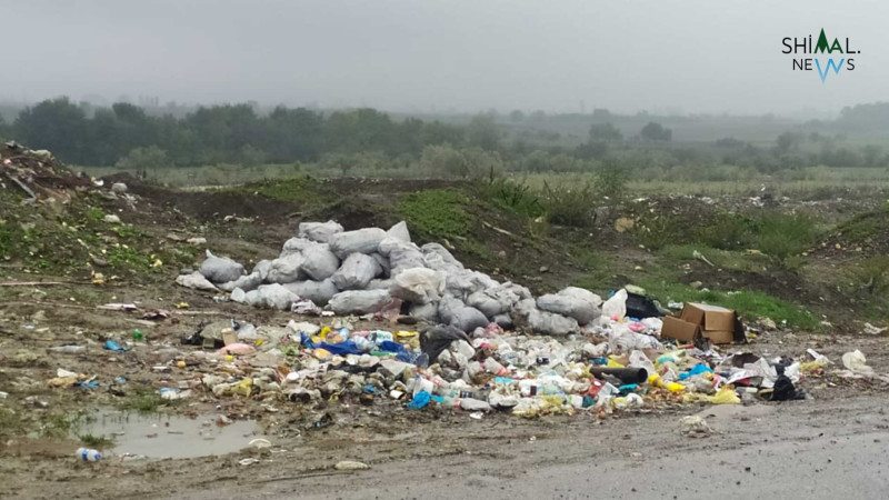 Qubanın mərkəzi yolunda zibil tullantıları təmizlənmir