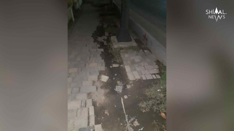 Quba: mərkəz prospektində piyada yolu dağılıq vəziyyətdədir