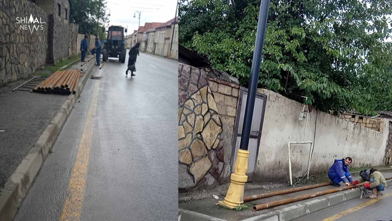 Qubada qaz xəttləri yenilənir