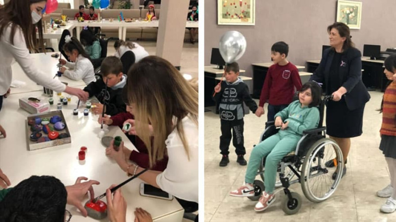 Qusarda şəhid övladları üçün tədbir keçirilib