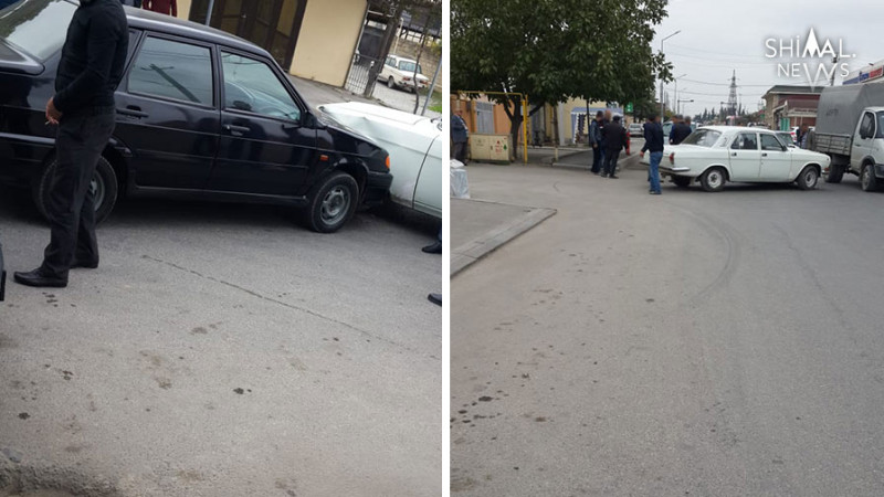 Xaçmazda 2 avtomobil toqquşub