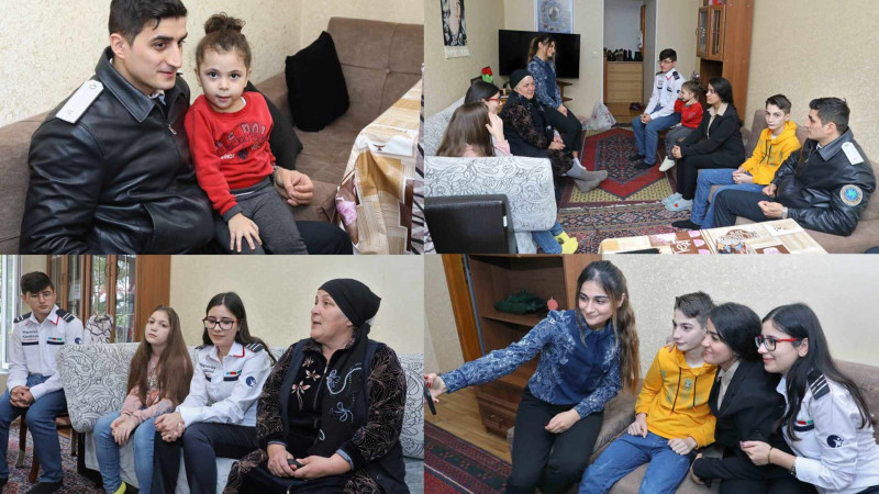 Xaçmazlı qadın şəhidin ailəsi ziyarət olunub