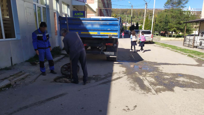 Qusar: 10 gün kanalizasiya işləməyib