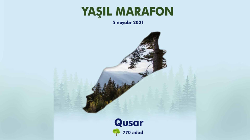 Qusarda Yaşıl marafon kampaniyası keçirilib