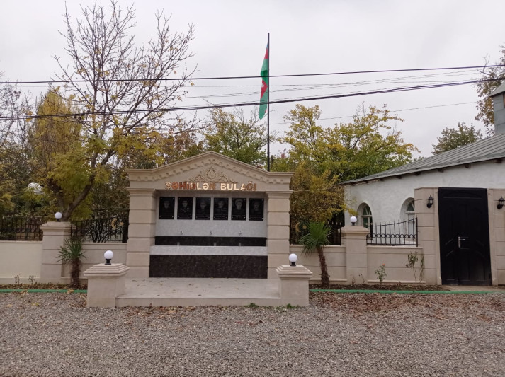 Yergüc kənd camaatı şəhid xatirəsinə bulaq inşa ediblər