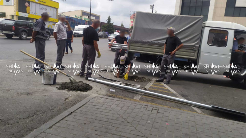 Qubada yeni yol nişanları qoyulur