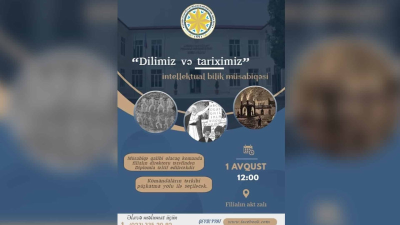 ADPU-nun Quba filialının müəllim və əməkdaşları yarışda iştirak edə bilərlər