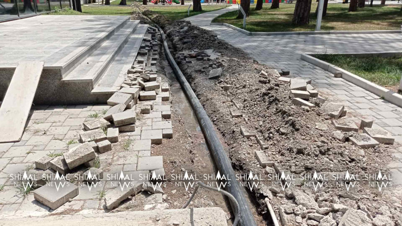 Xaçmaz: Zəfər Parkında su xətti çəkilir