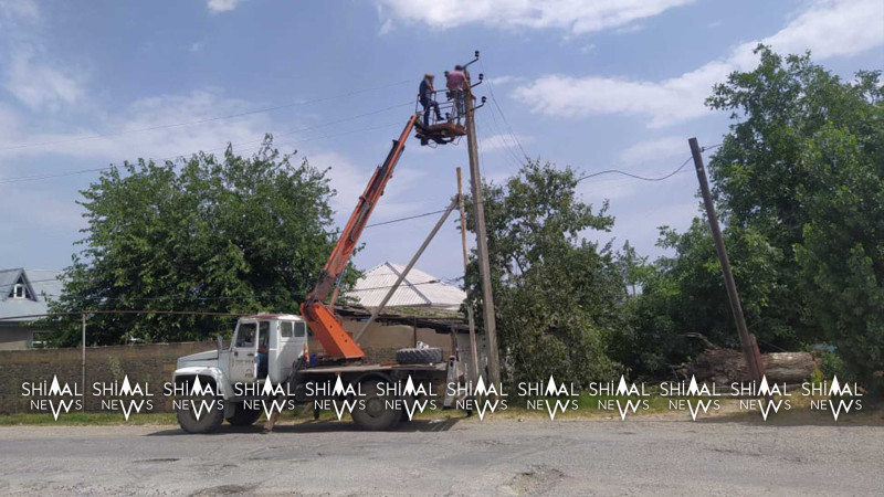 Quba: Alekseyevkada elektrik xətləri bərpa edilir
