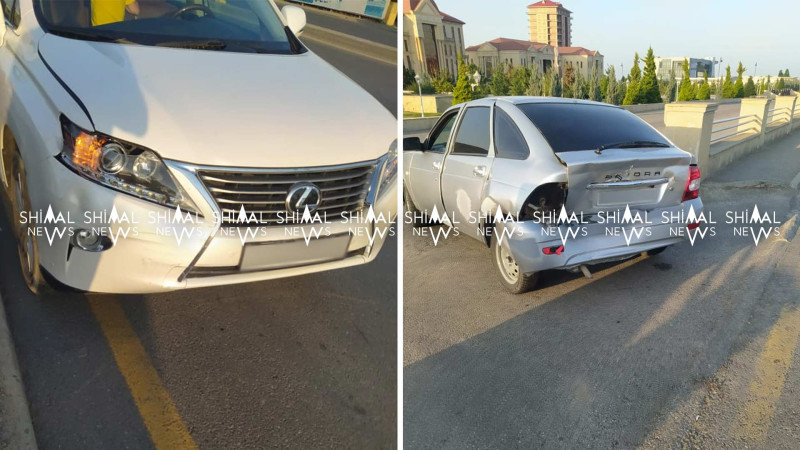 Qubada “Lexus” və “Lada” toqquşub