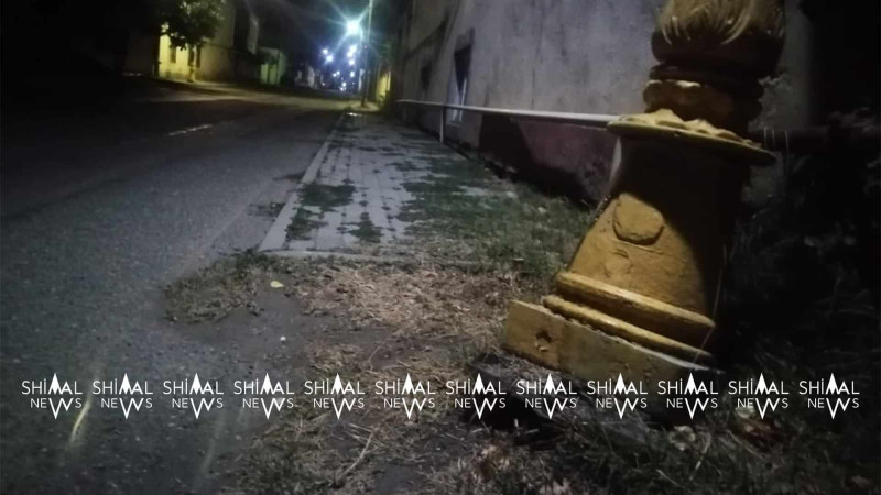 Qubada işıq dirəyi təhlükə saçır