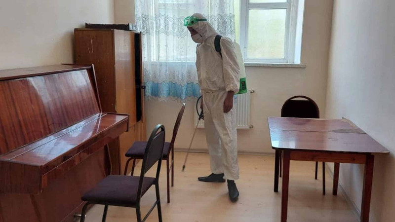 Quba: musiqi məktəblərində dezinfeksiya aparılıb