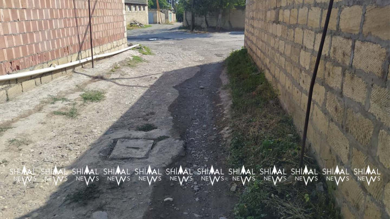 Quba: yolboyu çirkab sular axır