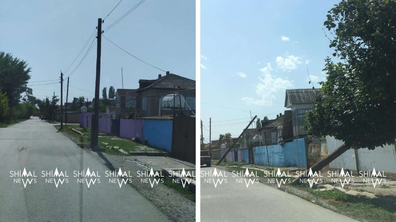 Xudatda aşan işıq dirəkləri təmir edilib