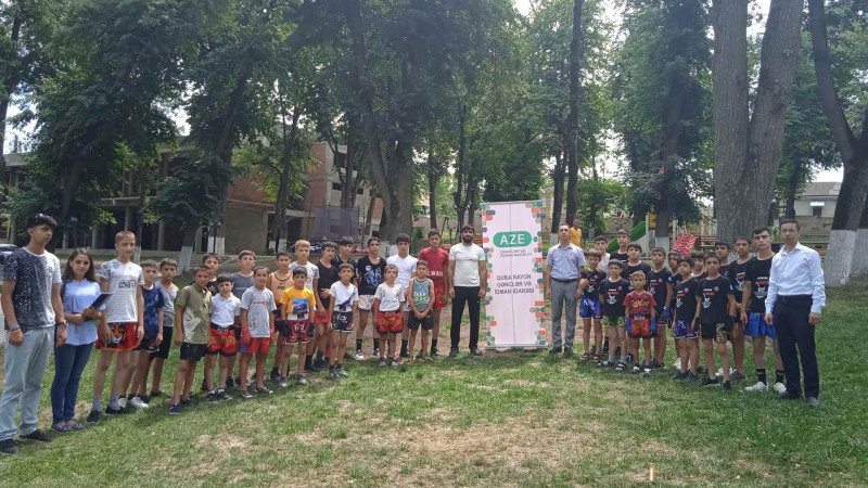 Qubada İdman hamı üçün devizi ilə nümunəvi çıxışlar keçirilib