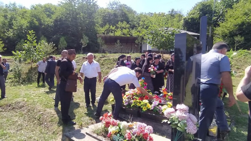 Qusarda şəhid Ruslan Cəfərovun məzarı ziyarət edilib