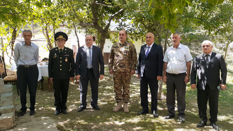 Qusarda şəhid Orxan Əlimuradovun ailəsi ziyarət olunub