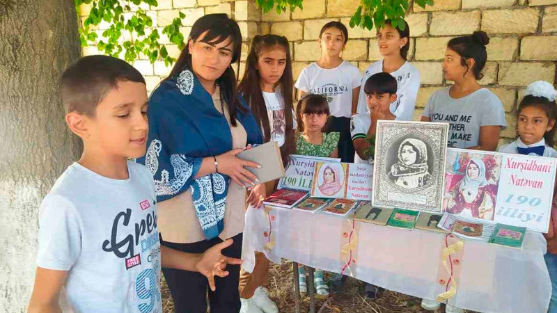 Xaçmazda Xurşidbanu Natəvanın 190 illik yubileyi ilə əlaqədar məlumat saatı təşkil edilib