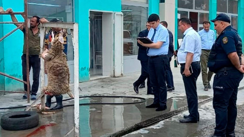 Xaçmazda heyvan kəsimi məntəqələrində qurğular sökülüb