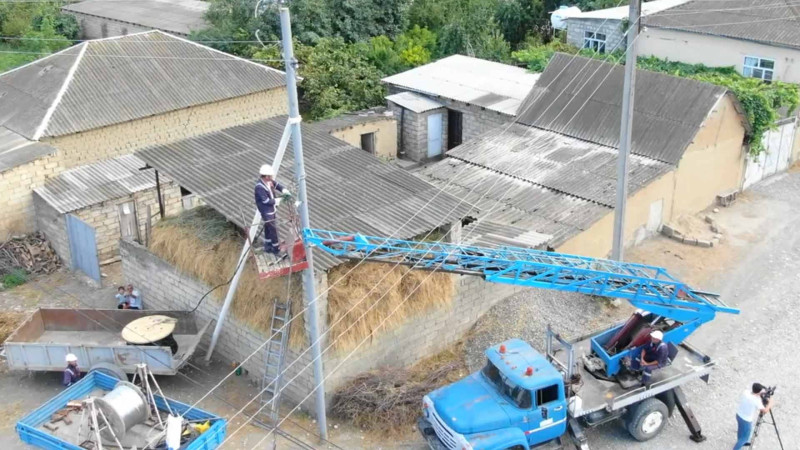 Xaçmazın kəndləri müasir elektrik şəbəkəsi ilə təmin olunacaq