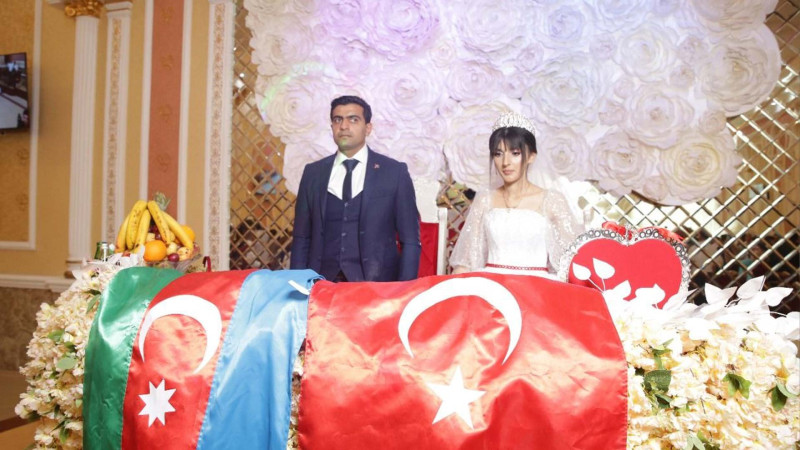 Xaçmaz: Vətən müharibəsi qazisinin toy mərasimi olub