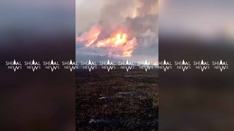 Qubada yanan meşə hələ ki, söndürülməyib