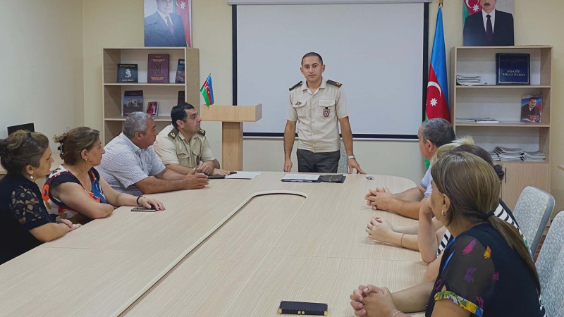 FHN: Qusarda fövqəladə hallarla bağlı təlim keçirilib