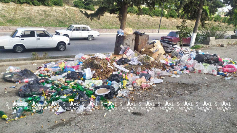 Quba: Şəhidlər xiyabanının yaxınlığında tullantılar təmizlənmir