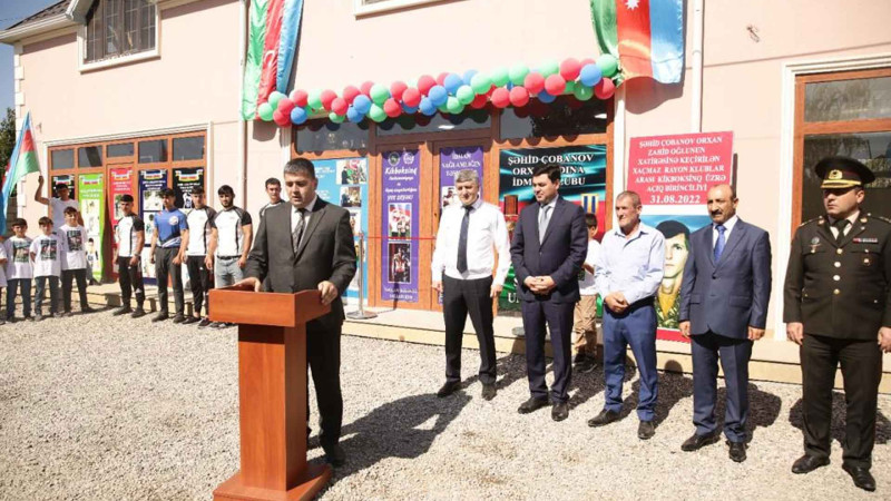 Xaçmazda İdman Klubuna şəhid Orxan Çobanovun adı verilib