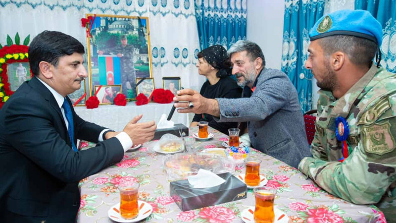 İsmayıllı: şəhid Cavidan Bədəlovun ailəsi ziyarət olunub