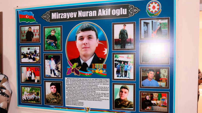 Quba: ADPU-nun auditoriyasına şəhidin adı verilib