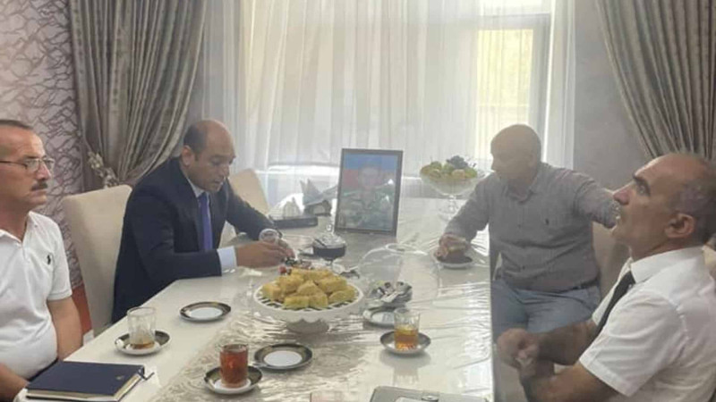 Xaçmazda şəhid ailəsi ziyarət edilib